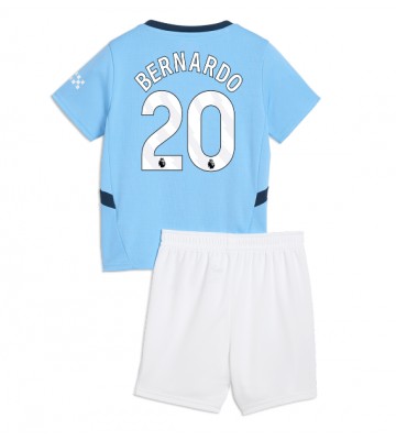 Manchester City Bernardo Silva #20 Hemmakläder Barn 2024-25 Kortärmad (+ Korta byxor)
